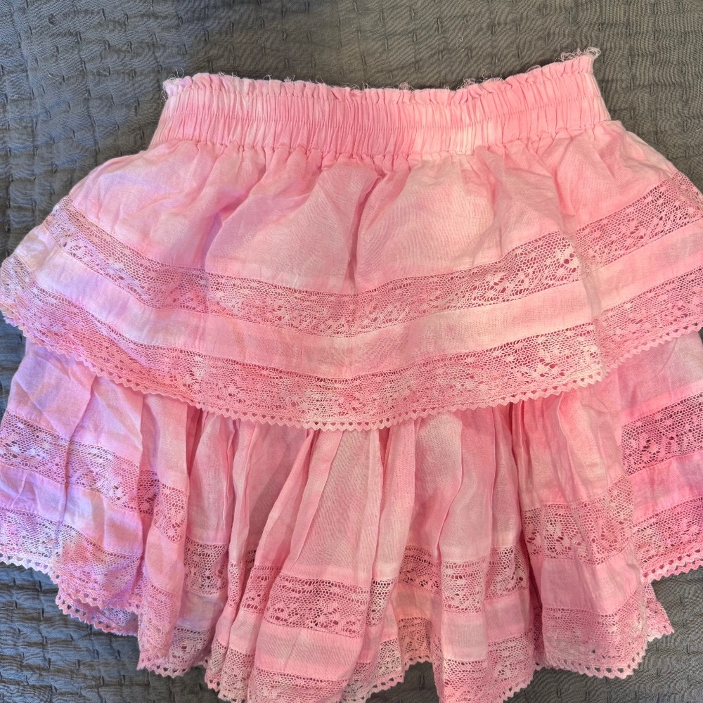 LoveShackFancy Ruffle Mini Skirt
